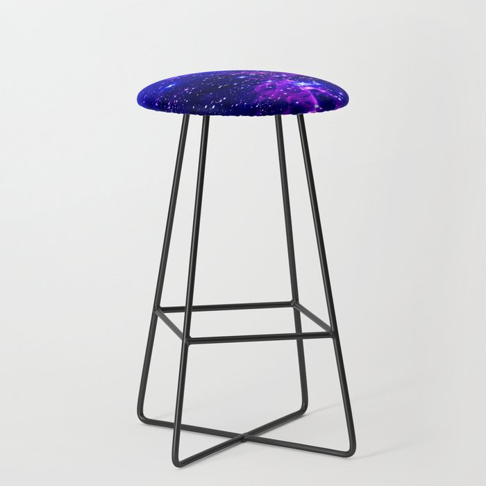Purple fur store stool