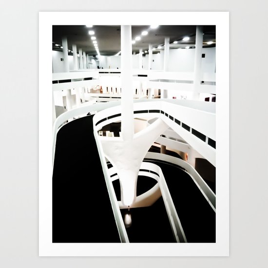 Linhas e Rampas Art Print