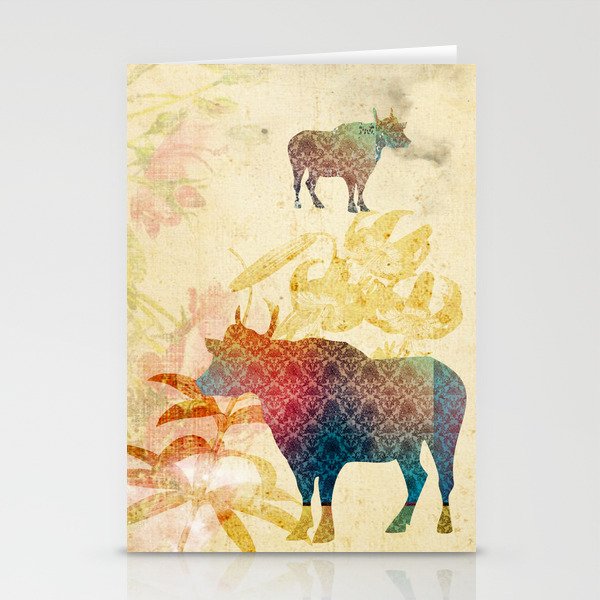Chinese Lunar New Year and 12 animals ❤ The OX 牛 Stationery Cards