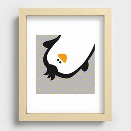 happy penguin Recessed Framed Print