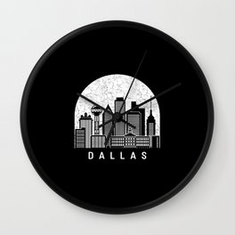 Dallas Texas Skyline Wall Clock | Dallas, Usa, Texas, Unitedstates, Skyline, Graphicdesign, City, Cityscape, America, Digital 