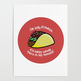 Fitness Taco Poster