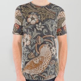 Strawberry thief, William Morris  All Over Graphic Tee
