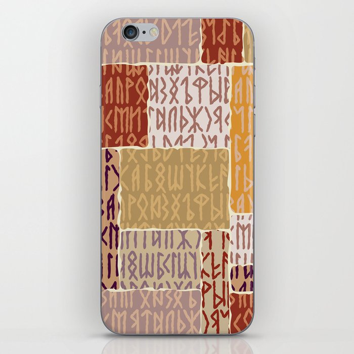 Viking runes pattern iPhone Skin