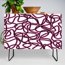 Abstract pattern - pink. Credenza