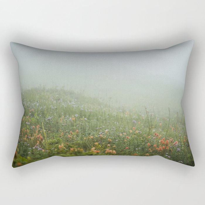 Field of Wildflowers in Washington Rectangular Pillow