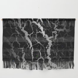 Cracked Space Lava - Black/White Wall Hanging