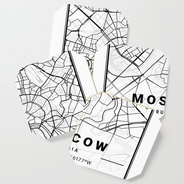 Moscow tourist map Coaster