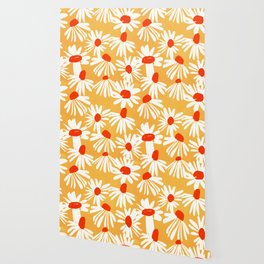 Summer Daisy: Tangerine Edition Wallpaper