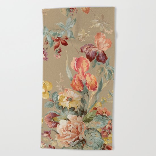 shabby abbey Beach Towel