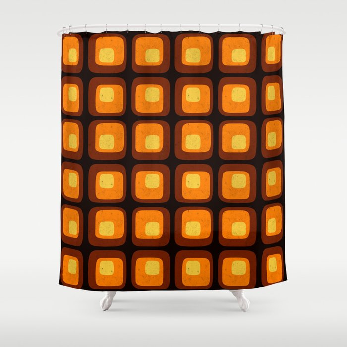 60s Retro Mod Shower Curtain By, Wellington Shower Curtain
