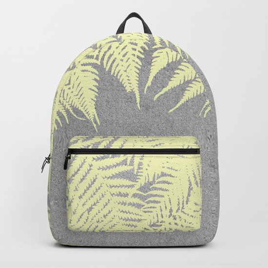 Concrete Fern Yellow Backpack