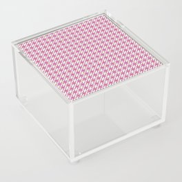 Pink crossed pattern Acrylic Box