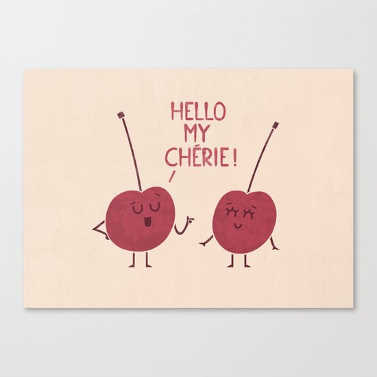 Le Flirt Canvas Print