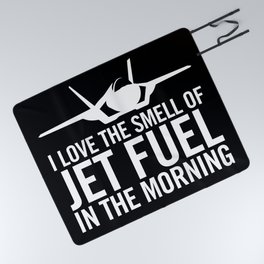 F-35 Lightning II "I love the smell of jet fuel in the morning" Picnic Blanket