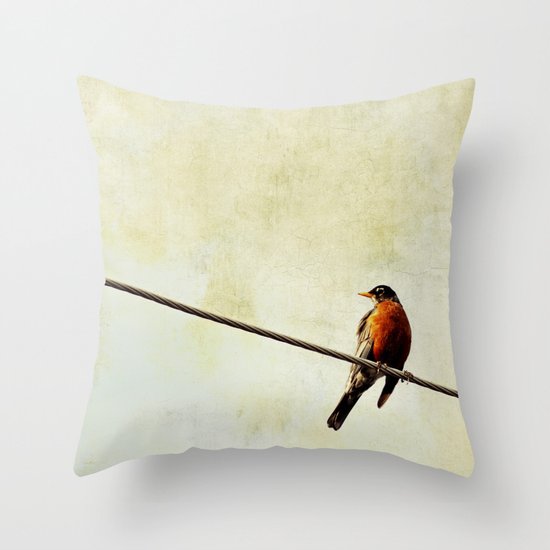 Robin Throw Pillow