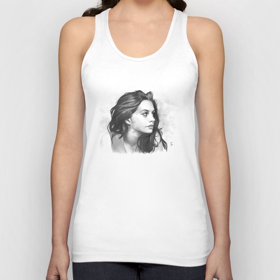 Anne Hathaway minimalist illustration Unisex Tank Top