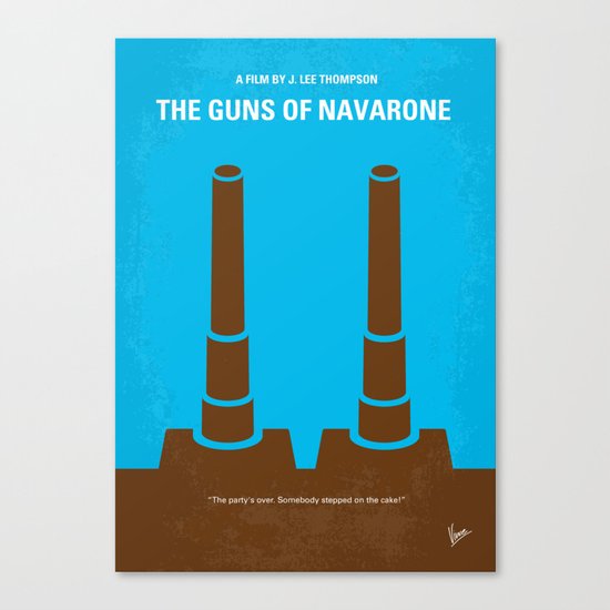 No168 My The Guns of Navarone minimal movie poster Canvas Print