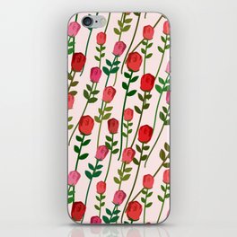 Pink and Red Roses iPhone Skin