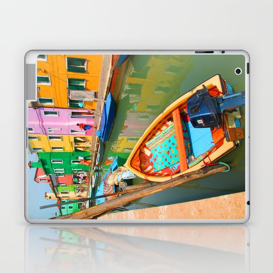 burano, italy - boat Laptop & iPad Skin