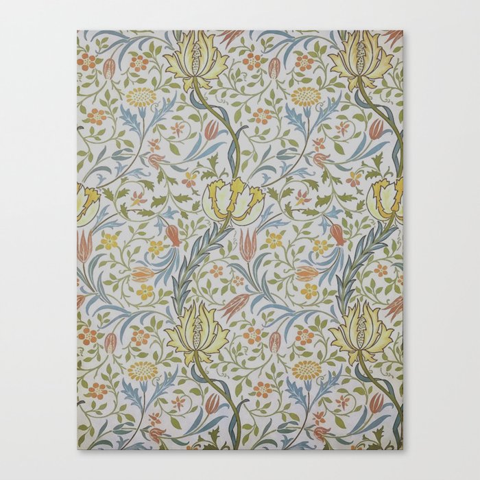 William Morris Antique Flora Pattern Canvas Print