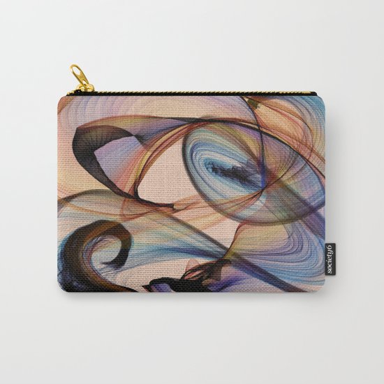 Bird Flame Peach Carry-All Pouch