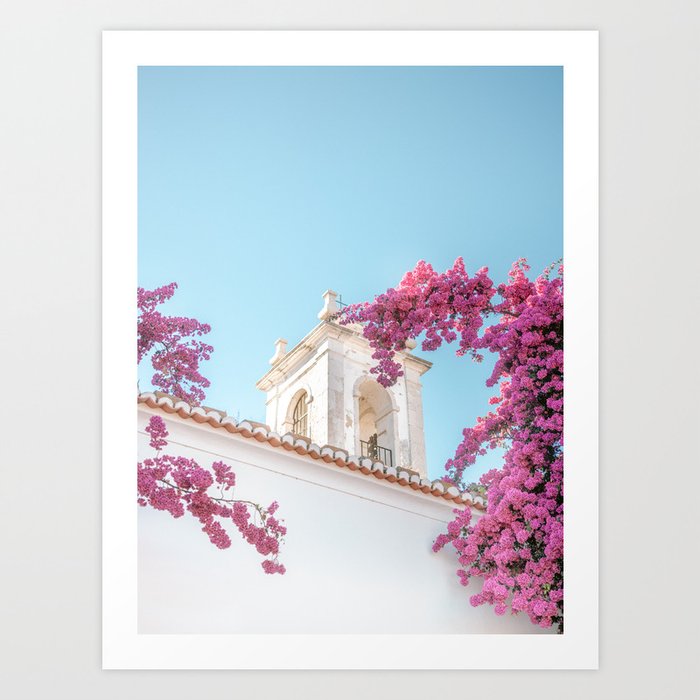 Purple and white | Alfama Lisbon Portugal fine art photography travel print Art Print