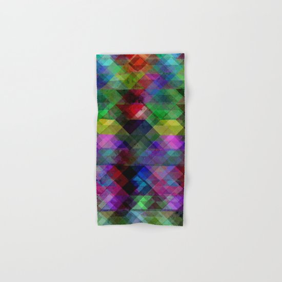 Geometric Grunge Abstract Hand & Bath Towel