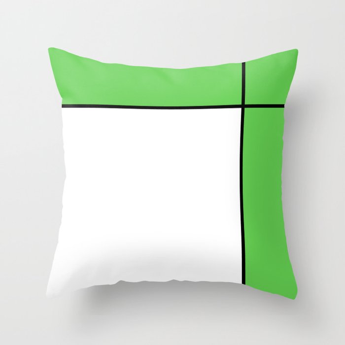 Green and Black Throw Pillow by CrustyGoat Society6