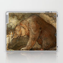 “She Kissed the Bear” by John Bauer Laptop Skin