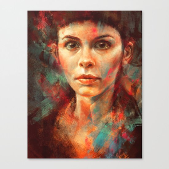 She was always a lonely child. Canvas Print