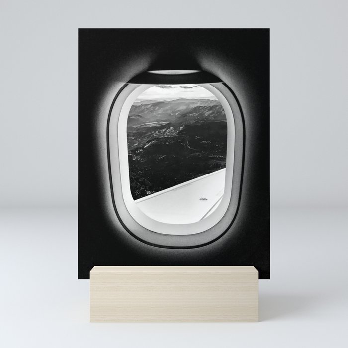 Window Seat Scenic Mountain View From Airplane Wing