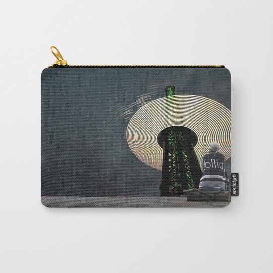 Digital Waves Carry-All Pouch