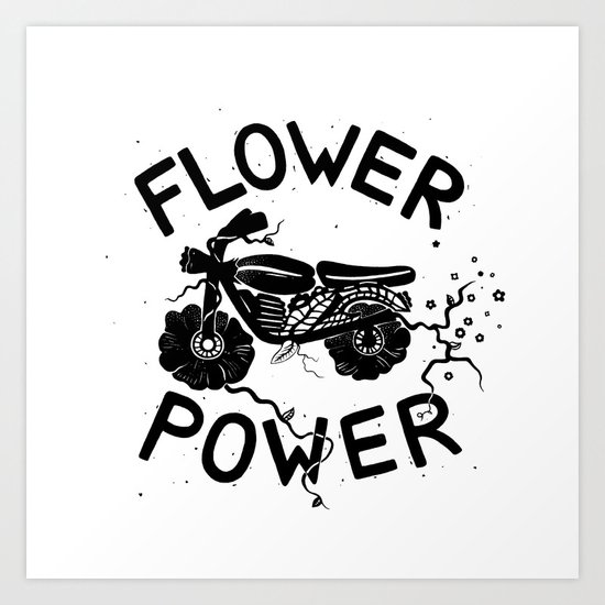 Floral Fuel Art Print