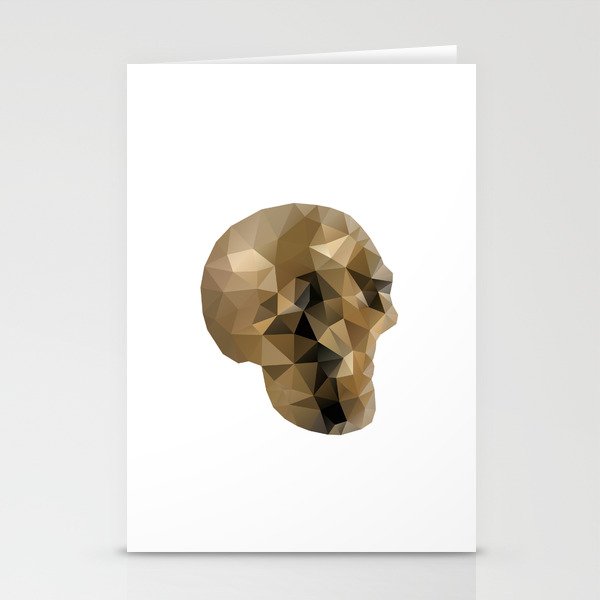 Golden Skull Stationery Cards