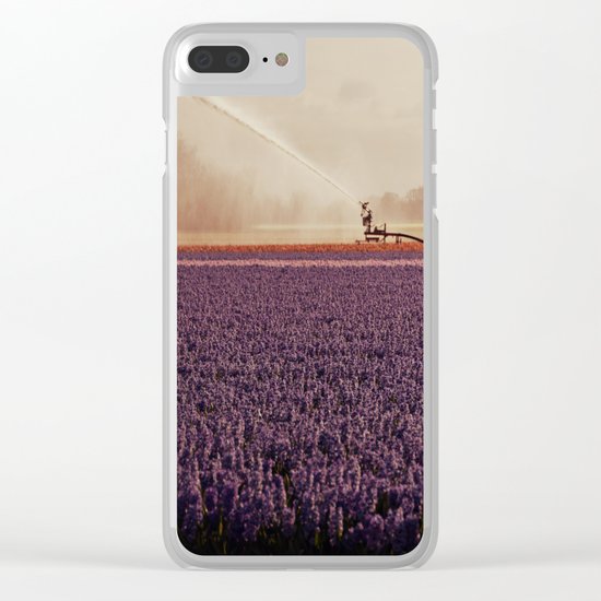 Hyacinth field #3 Clear iPhone Case