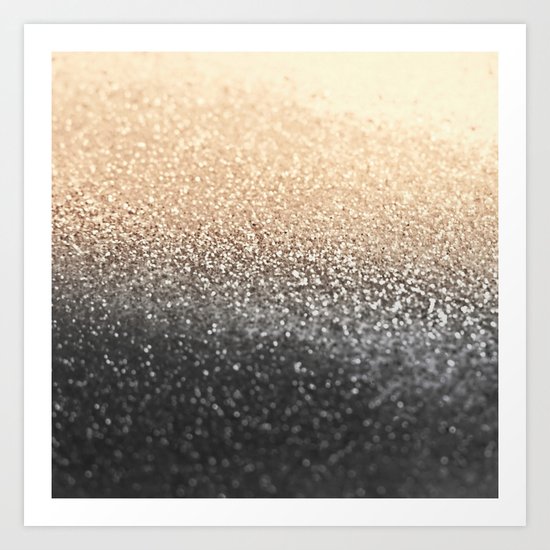 GOLD BLACK Art Print