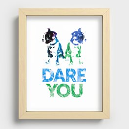 Double Dog Dare You Recessed Framed Print