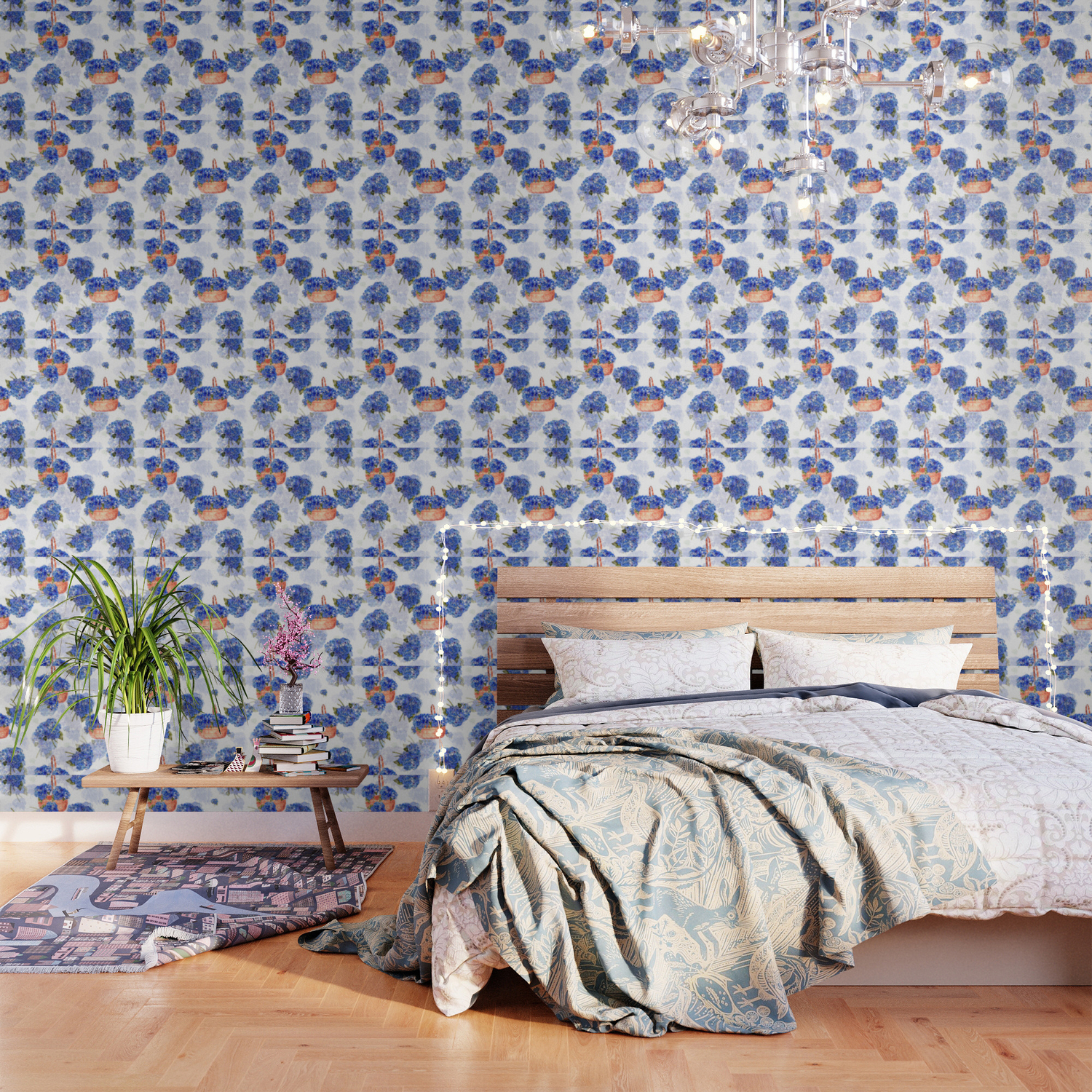 Cape Cod Hydrangeas And Baskets Wallpaper By Karencox Society6