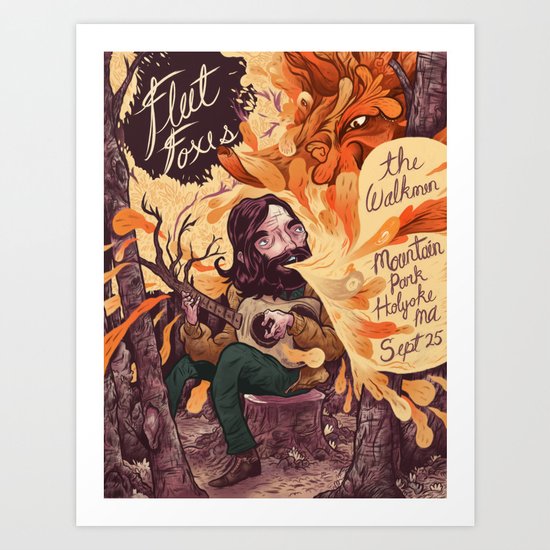 Fleet Foxes Poster Art Print