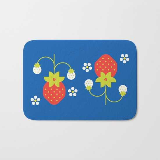 Fruit: Strawberry Bath Mat