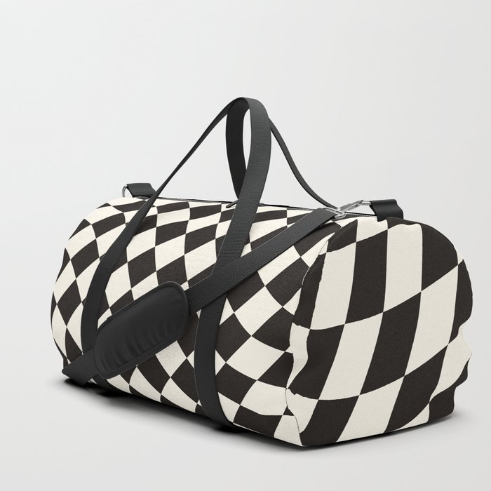 Black&White Checker Duffle Bag