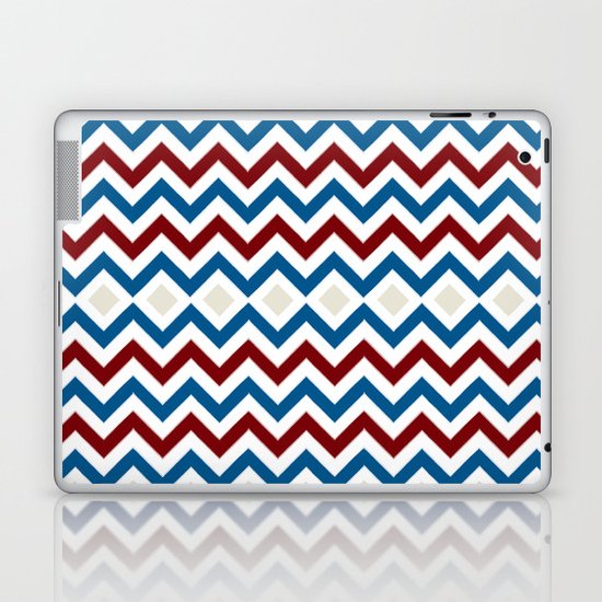 Nautical Chevron Laptop & iPad Skin