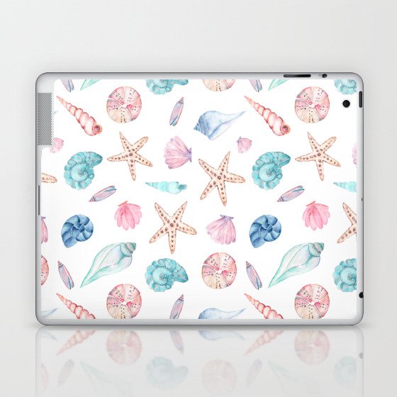 Seashells Pattern Laptop & iPad Skin