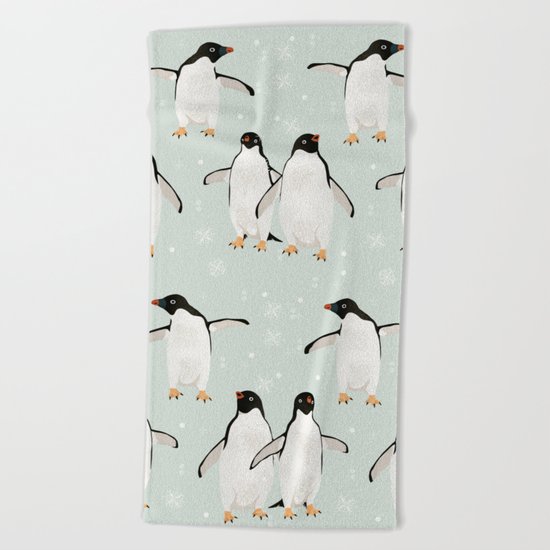 PENGUIN FELLOWSHIP Beach Towel