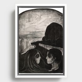  Attraction I - Edvard Munch Framed Canvas