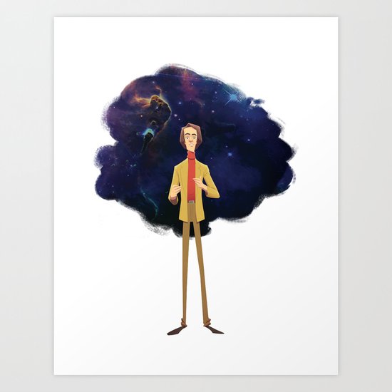 Carl Sagan Art Print