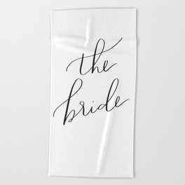 the bride Beach Towel