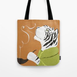 Smoking tiger Tote Bag