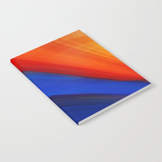 Bright orange and blue Notebook